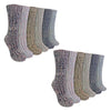 Ladies 12 Pack Alpaca Boot Socks