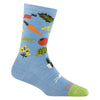 Ladies Vegetable Patterned Lightweight Merino Wool Crew Socks