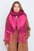 Yumi Pink Heart Super Fluffy Scarf