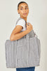 Yumi Black Gingham Quilted Shopper Bag