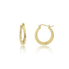 Kea Ridged Gold Hoops