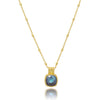 Tetra Square Gemstone Pendant with Labradorite
