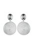 Silver Rope Circle Earrings