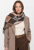 Brown Argyle Pattern Scarf