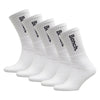 5 Pairs Mens Crew Cotton Socks - Sport Breathable Comfort Socks