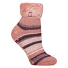 Ladies Soft Stripe Lounge Socks for Winter