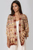 Paisley Print Embellished Kimono