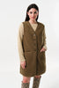 Cathel Borg Longline Waistcoat - Nutmeg
