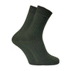 2 Pack Men's 100% Cotton Hiking Boot Socks