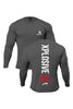 XAPE Graffiti Long Sleeve Tee - Charcoal