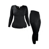 Cozy Women's Thermal Underwear Set: Long Sleeve Top & Long Leggings
