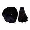 Mens Fleece Lined Thermal Hat & Glove Set for Winter