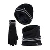 Mens Reflective Cold Weather Workwear Set: Hat, Neck Warmer & Gloves