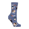 Ladies Hobby Activity Patterned Lightweight Thermal Lite Socks