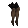 2 Pack Ladies Seamed Stockings with Lace Top