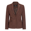 WS-12 - Women's Tweed Suit Blazer Trousers Waistcoat Herringbone Wool Rust Brown