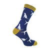 1 Pack Men's Novelty Navy Labrador Bamboo Socks