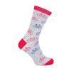 1 Pack Mens Novelty Grey Bike Bamboo Socks