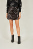 Yumi Black Sequin Mini Skirt