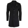 Men's 3/4 Long Overcoat Jacket Wool Feel Coat Blinders