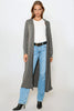 Charcoal Jersey Longline Cardigan