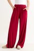 Miller Wide Leg Jersey Trouser - Wine