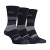 3 Pack Ladies Anti Blister Cotton Hiking Socks with Padded Sole