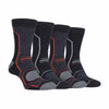 4 Pack Men's Cushioned Anti Blister Hiking Socks