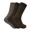 3 Pack Men's Padded Sole Winter Warm Thermal Wool Walking Boot Socks