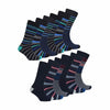 12 Pack Men's Multicolor Soft Breathable Bamboo Crew Socks