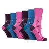 6 Pairs Ladies NON ELASTIC Cotton Rich Wildlife Dogs Cats Patterned Socks