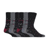 6 Pack Men's Non Elastic Honeycomb Cotton Socks