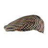 Mens Traditional Tweed Design Checked Flat Cap
