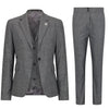 Smart Prince of Wales Check Suit — Grey for women, styled for work