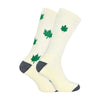 2 Pack Men's Novelty Cotton Rich Weed Leaf Socks