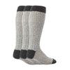 3 Pack Men's Extra Long Knee High Knitted Wool Boot Socks