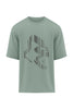 XAPE Apehead Barcoded Oversized Tee - Sage