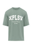 XAPE Varsity Fitness V2 Oversized Tee - Sage