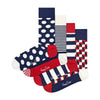 4 Pack Men's & Ladies Design Classic Socks Gift Set