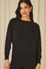 Yumi Black Knitted Batwing Jumper