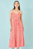 Yumi Red Stripe Midi Sun Dress