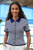 Yumi Navy Nautical Striped Knitted Top
