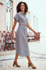 Yumi Black Gingham Relaxed Shirt Dress With Matching Belt