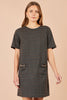 Yumi Brown Check Tunic With Buckles