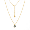 Charis Round Gemstone Necklace Labradorite