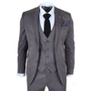 IM44 - Men's Classic Pinstripe 3 Piece Grey Suit