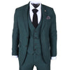 IM46 - Men's 3 Piece Green Tailored Fit Suit