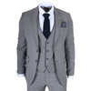 IM47 - Men's 3 Piece Grey Tailored Fit Suit