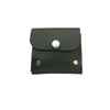 Handmade Leather Simple Coin Purse - Ivy Green