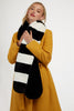 Lotan Black and White Faux Fur Scarf
